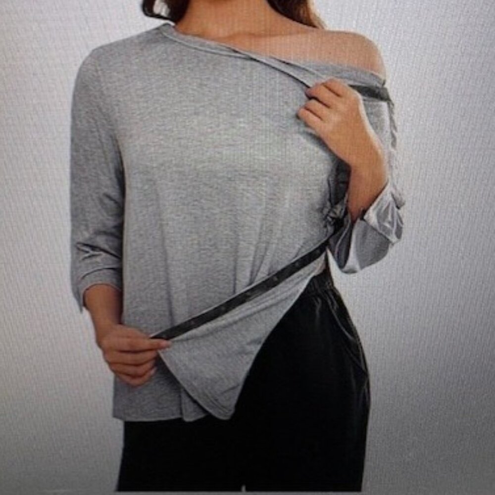 Post Shoulder Surgery Tear Away Top with 3/4" Sleeves (NWT) - Picture 3 of 15